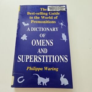 Dictionary of Omens and Superstitions Philippa Waring 1998 Reprint Ex Libris